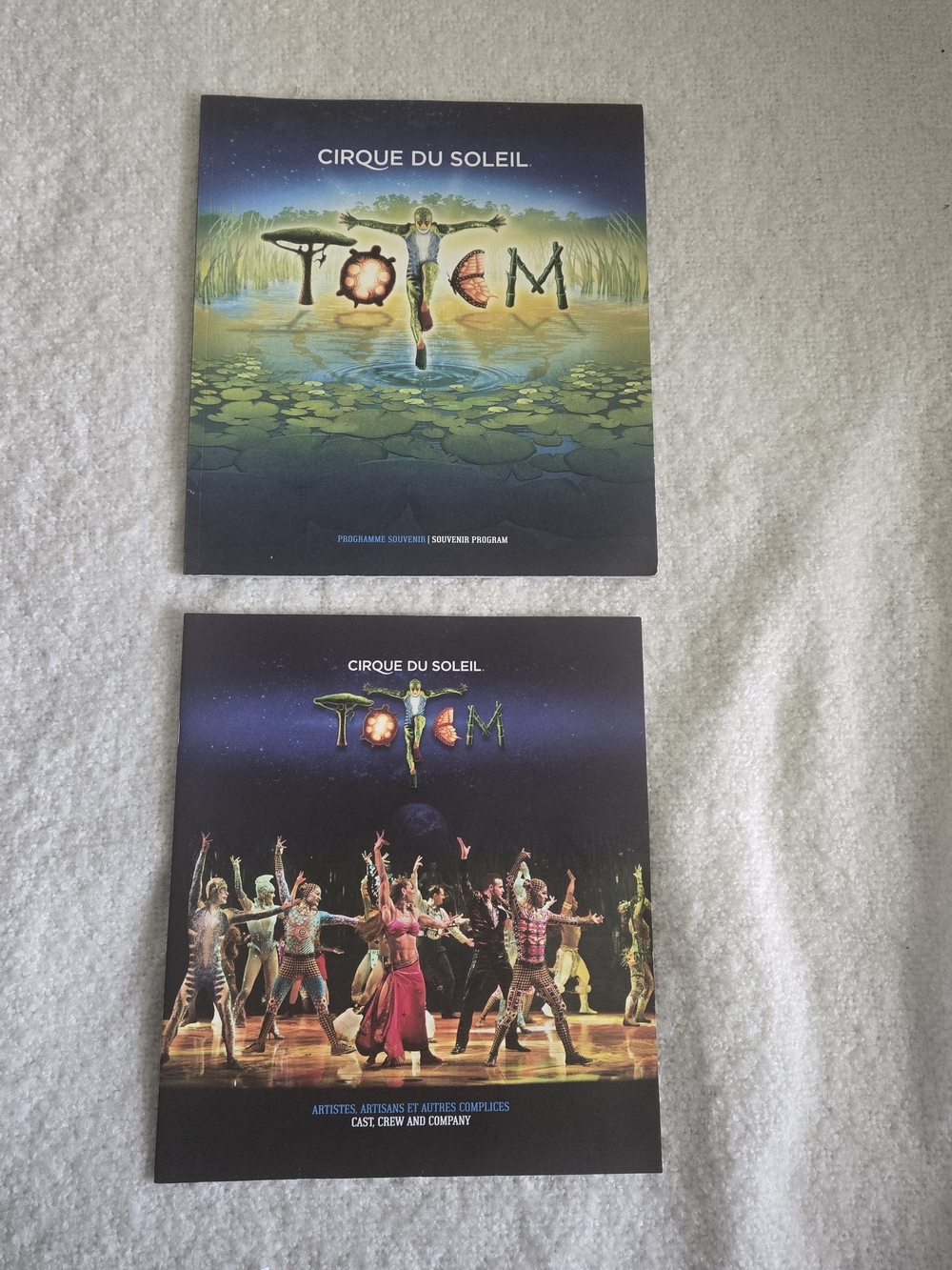 Cirque du Soleil Totem Souvenir Program + Souvenir Program Production Booklet